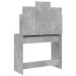 vidaXL Schminktisch mit Spiegel Betongrau 96x39x142 cm vidaXL Schminktisch mit Spiegel Betongrau 96x39x142 cm