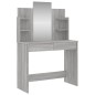 vidaXL Schminktisch mit Spiegel Grau Sonoma 96x39x142 cm vidaXL Schminktisch mit Spiegel Grau Sonoma 96x39x142 cm