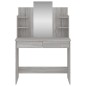 vidaXL Schminktisch mit Spiegel Grau Sonoma 96x39x142 cm vidaXL Schminktisch mit Spiegel Grau Sonoma 96x39x142 cm