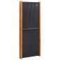 vidaXL 4-tlg. Raumteiler Schwarz 280x180 cm vidaXL 4-tlg. Raumteiler Schwarz 280x180 cm
