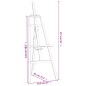 vidaXL Staffelei 53,5x95x127 cm Massivholz Kiefer vidaXL Staffelei 53,5x95x127 cm Massivholz Kiefer