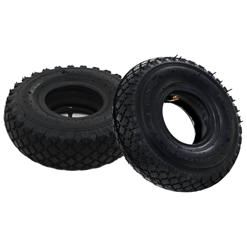 vidaXL 2 Reifen 2 Schläuche 3,00 - 4 260 x 85 für Sackkarren Gummi vidaXL 2 Reifen 2 Schläuche 3,00 - 4 260 x 85 für Sackkarren Gummi