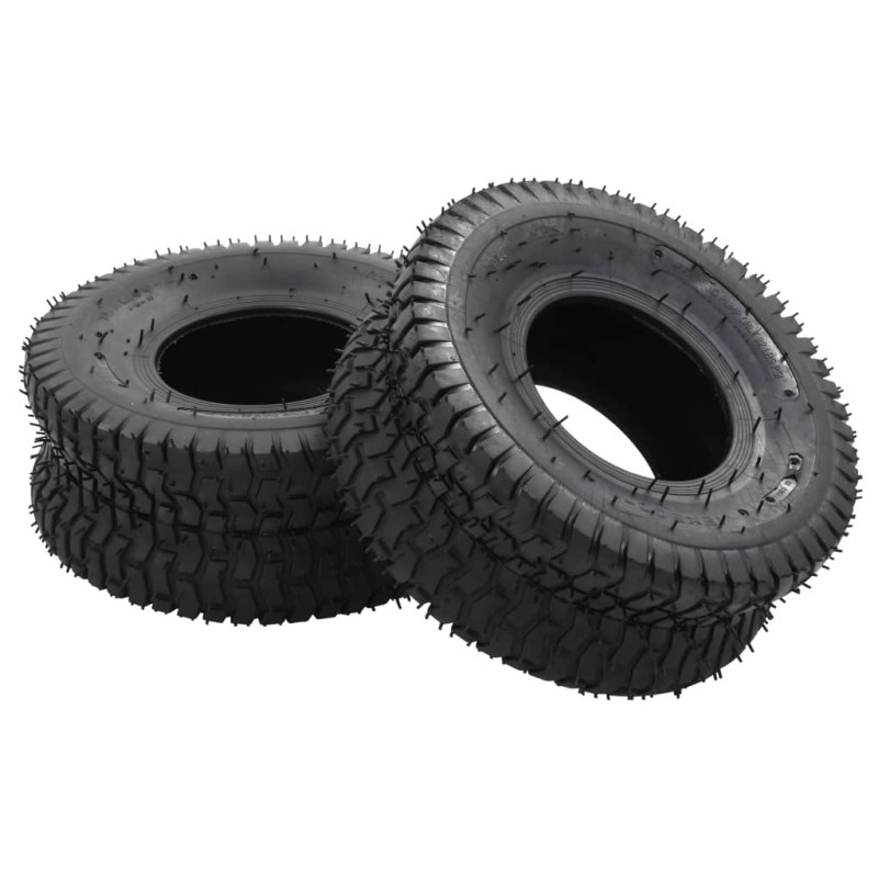 vidaXL Schubkarrenreifen 2 Stk. 15x6.00-6 4PR Gummi vidaXL Schubkarrenreifen 2 Stk. 15x6.00-6 4PR Gummi