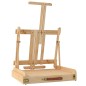 vidaXL Tischstaffelei mit Schublade 41,5x37x12 cm Massivholz Kiefer vidaXL Tischstaffelei mit Schublade 41,5x37x12 cm Massivholz Kiefer