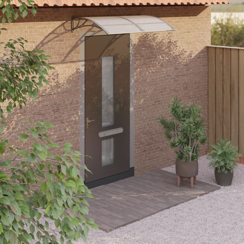 vidaXL Türvordach Grau 150x80 cm Polycarbonat vidaXL Türvordach Grau 150x80 cm Polycarbonat