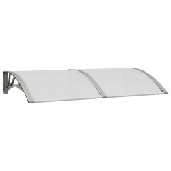 vidaXL Türvordach Grau 150x80 cm Polycarbonat