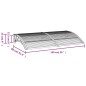 vidaXL Türvordach Grau 150x80 cm Polycarbonat vidaXL Türvordach Grau 150x80 cm Polycarbonat
