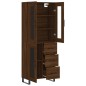Highboard Braun Eichen-Optik 69,5x34x180 cm Holzwerkstoff Highboard Braun Eichen-Optik 69,5x34x180 cm Holzwerkstoff