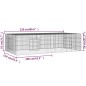 vidaXL Kaninchenkäfig 2 Paneele 220x110x55 cm Verzinktes Eisen vidaXL Kaninchenkäfig 2 Paneele 220x110x55 cm Verzinktes Eisen