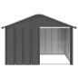 vidaXL Hundehütte Anthrazit 116,5x103x81,5 cm Verzinkter Stahl vidaXL Hundehütte Anthrazit 116,5x103x81,5 cm Verzinkter Stahl