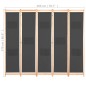 vidaXL 5-teiliger Raumteiler Grau 200 x 170 x 4 cm Stoff vidaXL 5-teiliger Raumteiler Grau 200 x 170 x 4 cm Stoff