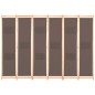 vidaXL 6-teiliger Raumteiler Braun 240 x 170 x 4 cm Stoff vidaXL 6-teiliger Raumteiler Braun 240 x 170 x 4 cm Stoff