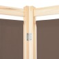 vidaXL 6-teiliger Raumteiler Braun 240 x 170 x 4 cm Stoff vidaXL 6-teiliger Raumteiler Braun 240 x 170 x 4 cm Stoff
