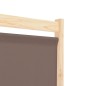 vidaXL 6-teiliger Raumteiler Braun 240 x 170 x 4 cm Stoff vidaXL 6-teiliger Raumteiler Braun 240 x 170 x 4 cm Stoff