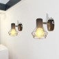 Wandleuchten 2 Stk. LED-Glühlampe Industrie-Stil Drahtschirm Schwarz Wandleuchten 2 Stk. LED-Glühlampe Industrie-Stil Drahtschirm Schwarz