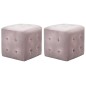 vidaXL Nachttische 2 Stk. Rosa 30x30x30 cm Samtstoff vidaXL Nachttische 2 Stk. Rosa 30x30x30 cm Samtstoff