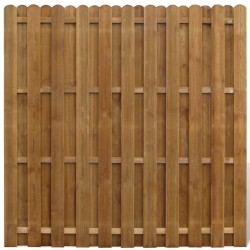 vidaXL Bohlenzaun-Element Kiefernholz 180×180 cm 