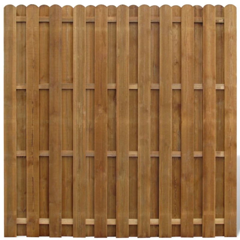 vidaXL Bohlenzaun-Element Kiefernholz 180×180 cm vidaXL Bohlenzaun-Element Kiefernholz 180×180 cm