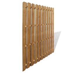 vidaXL Bohlenzaun-Element Kiefernholz 180×180 cm 