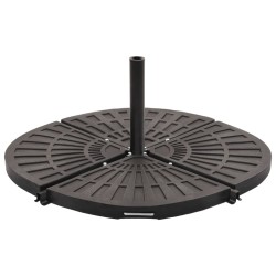 vidaXL Sonnenschirm-Gewichtsplatte Schwarz Fächerförmig 20 kg