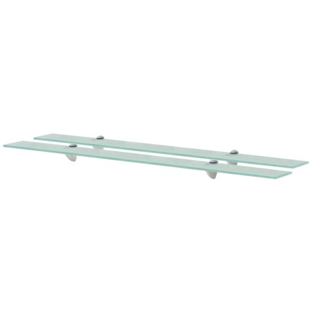 Schwebende Regale 2 Stk. Glas 100x10 cm 8 mm