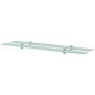 Schwebende Regale 2 Stk. Glas 100x10 cm 8 mm Schwebende Regale 2 Stk. Glas 100x10 cm 8 mm
