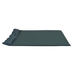 vidaXL Aufblasbare Isomatte mit Kissen 130 x 190 cm Dunkelgrün