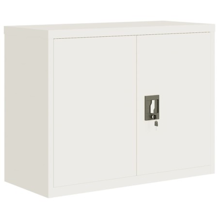 vidaXL Aktenschrank Weiß 90x40x70 cm Stahl