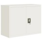 vidaXL Aktenschrank Weiß 90x40x70 cm Stahl vidaXL Aktenschrank Weiß 90x40x70 cm Stahl