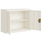 vidaXL Aktenschrank Weiß 90x40x70 cm Stahl vidaXL Aktenschrank Weiß 90x40x70 cm Stahl
