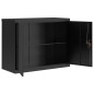 vidaXL Aktenschrank Schwarz 90x40x70 cm Stahl vidaXL Aktenschrank Schwarz 90x40x70 cm Stahl