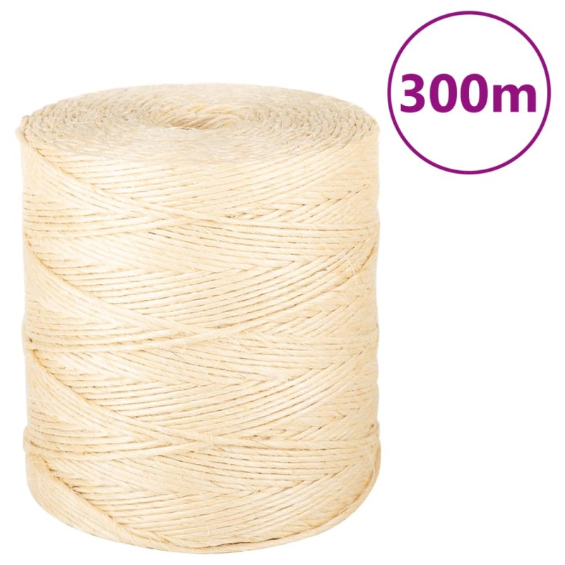 vidaXL Seil 100% Sisal 2 mm 300 m vidaXL Seil 100% Sisal 2 mm 300 m