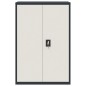 vidaXL Aktenschrank Anthrazit und Weiß 90x40x140 cm Stahl vidaXL Aktenschrank Anthrazit und Weiß 90x40x140 cm Stahl