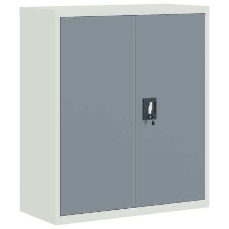 vidaXL Aktenschrank Hellgrau und Dunkelgrau 90x40x105 cm Stahl