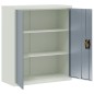 vidaXL Aktenschrank Hellgrau und Dunkelgrau 90x40x105 cm Stahl vidaXL Aktenschrank Hellgrau und Dunkelgrau 90x40x105 cm Stahl