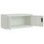 vidaXL Aktenschrank Hellgrau 90x40x40 cm Stahl vidaXL Aktenschrank Hellgrau 90x40x40 cm Stahl