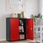 vidaXL Aktenschrank Anthrazit und Rot 90x40x105 cm Stahl vidaXL Aktenschrank Anthrazit und Rot 90x40x105 cm Stahl