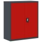 vidaXL Aktenschrank Anthrazit und Rot 90x40x105 cm Stahl vidaXL Aktenschrank Anthrazit und Rot 90x40x105 cm Stahl