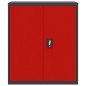 vidaXL Aktenschrank Anthrazit und Rot 90x40x105 cm Stahl vidaXL Aktenschrank Anthrazit und Rot 90x40x105 cm Stahl