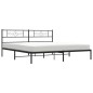 vidaXL Bettgestell mit Kopfteil Metall Schwarz 180x200 cm vidaXL Bettgestell mit Kopfteil Metall Schwarz 180x200 cm