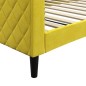 vidaXL Tagesbett Gelb 100x200 cm Samt vidaXL Tagesbett Gelb 100x200 cm Samt