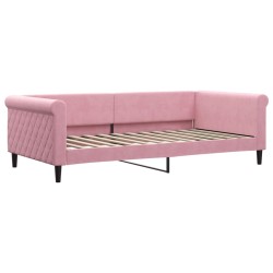 vidaXL Tagesbett Rosa 100x200 cm Samt