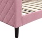 vidaXL Tagesbett Rosa 100x200 cm Samt vidaXL Tagesbett Rosa 100x200 cm Samt