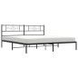 vidaXL Bettgestell mit Kopfteil Metall Schwarz 193x203 cm vidaXL Bettgestell mit Kopfteil Metall Schwarz 193x203 cm