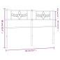vidaXL Kopfteil Metall Schwarz 150 cm vidaXL Kopfteil Metall Schwarz 150 cm