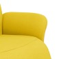 vidaXL Relaxsessel mit Fußteil Hellgelb Stoff vidaXL Relaxsessel mit Fußteil Hellgelb Stoff