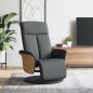 vidaXL Relaxsessel mit Fußteil Dunkelgrau Stoff vidaXL Relaxsessel mit Fußteil Dunkelgrau Stoff
