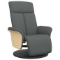 vidaXL Relaxsessel mit Fußteil Dunkelgrau Stoff vidaXL Relaxsessel mit Fußteil Dunkelgrau Stoff