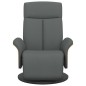 vidaXL Relaxsessel mit Fußteil Dunkelgrau Stoff vidaXL Relaxsessel mit Fußteil Dunkelgrau Stoff