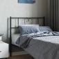 vidaXL Kopfteil Metall Schwarz 90 cm